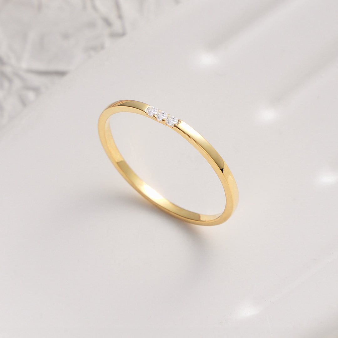 Tiny Diamonds Ring