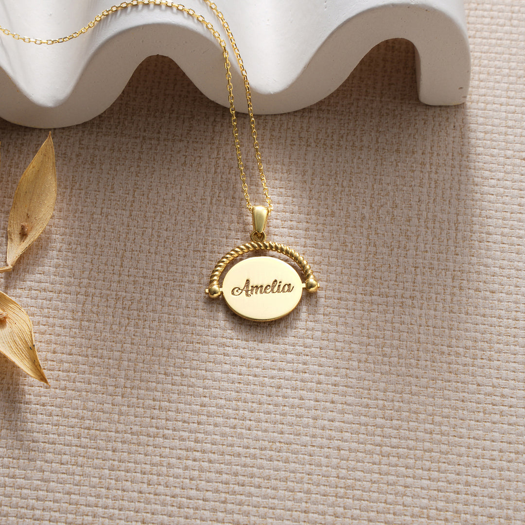 Fidget Spinner Pendant Necklace