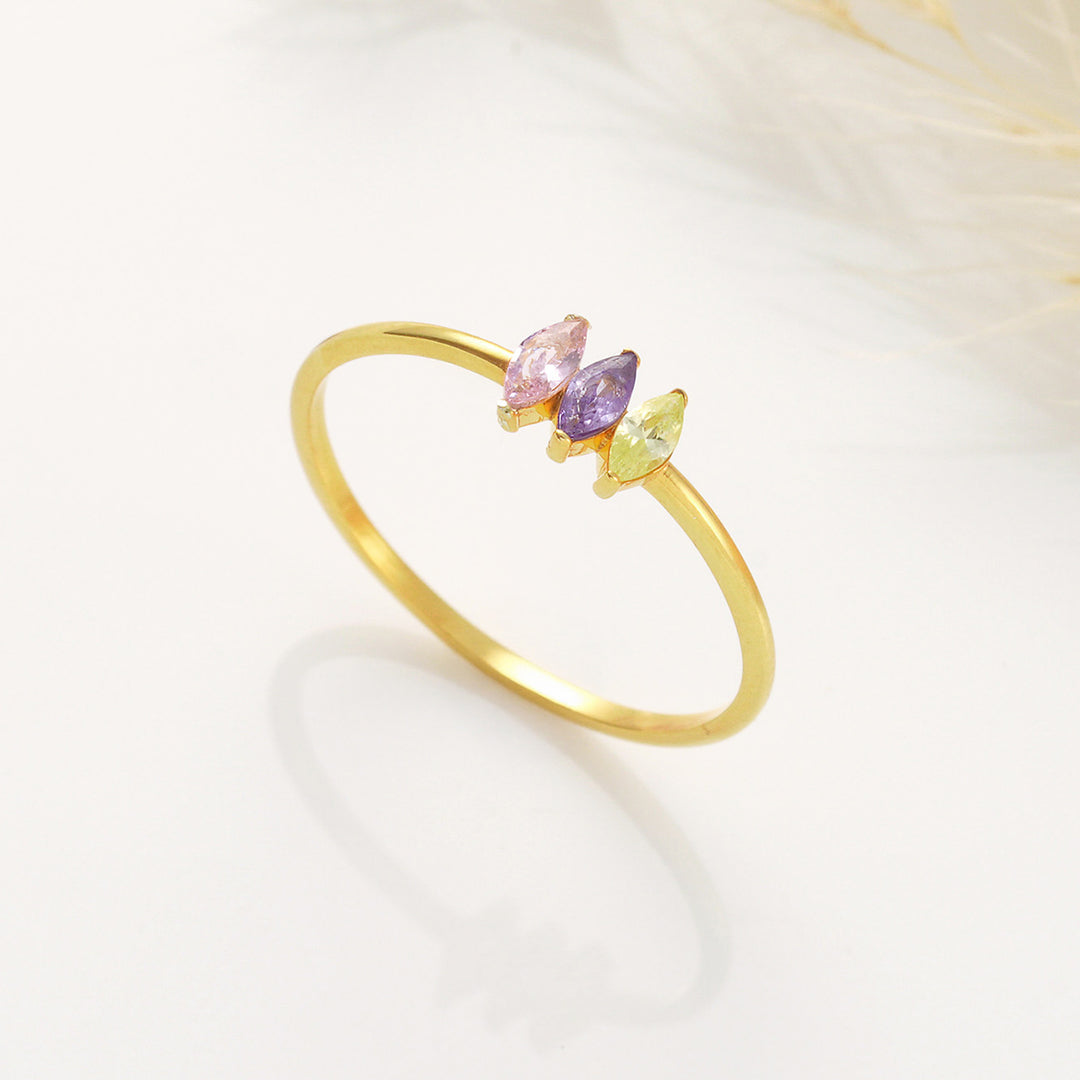 Marquise Birthstone Ring