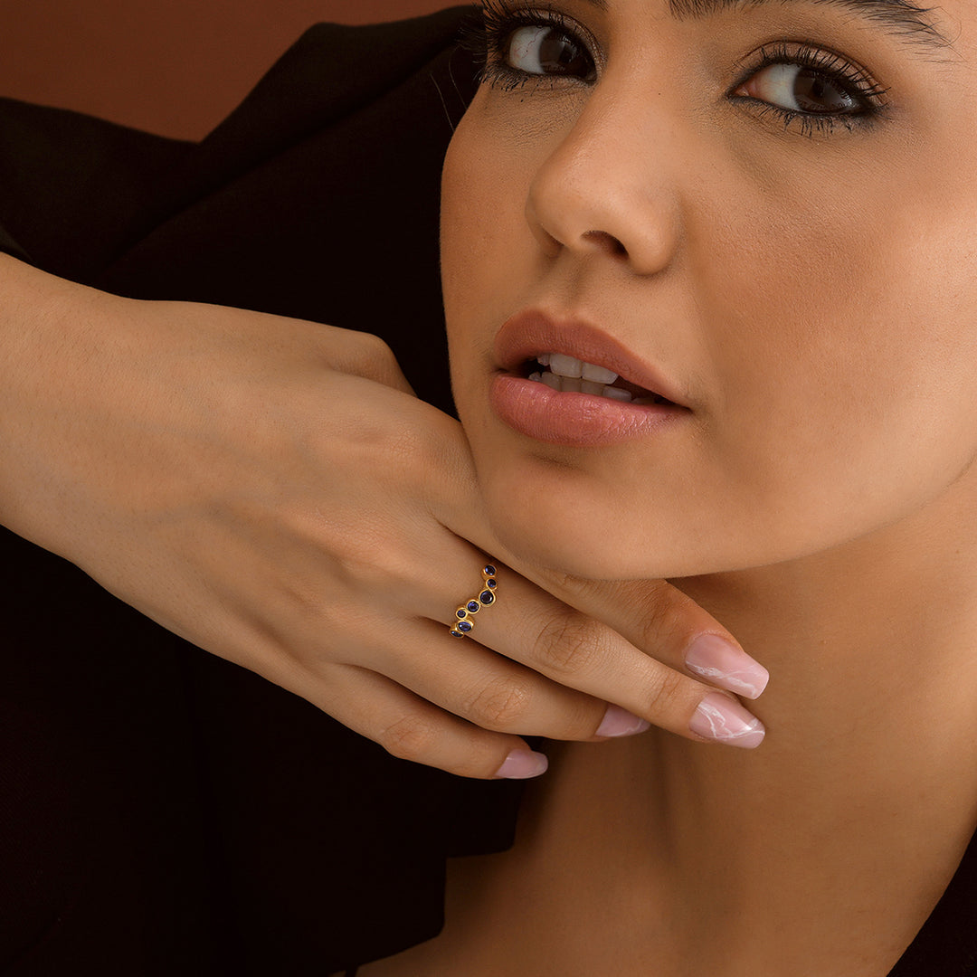 Birthstone Ring - worn by a model