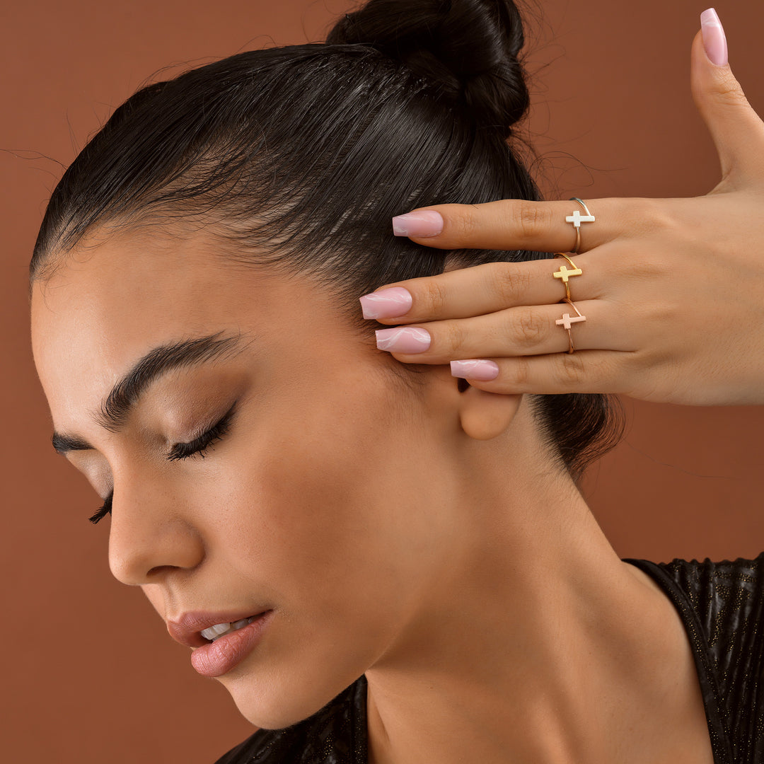 Cross Ring - set