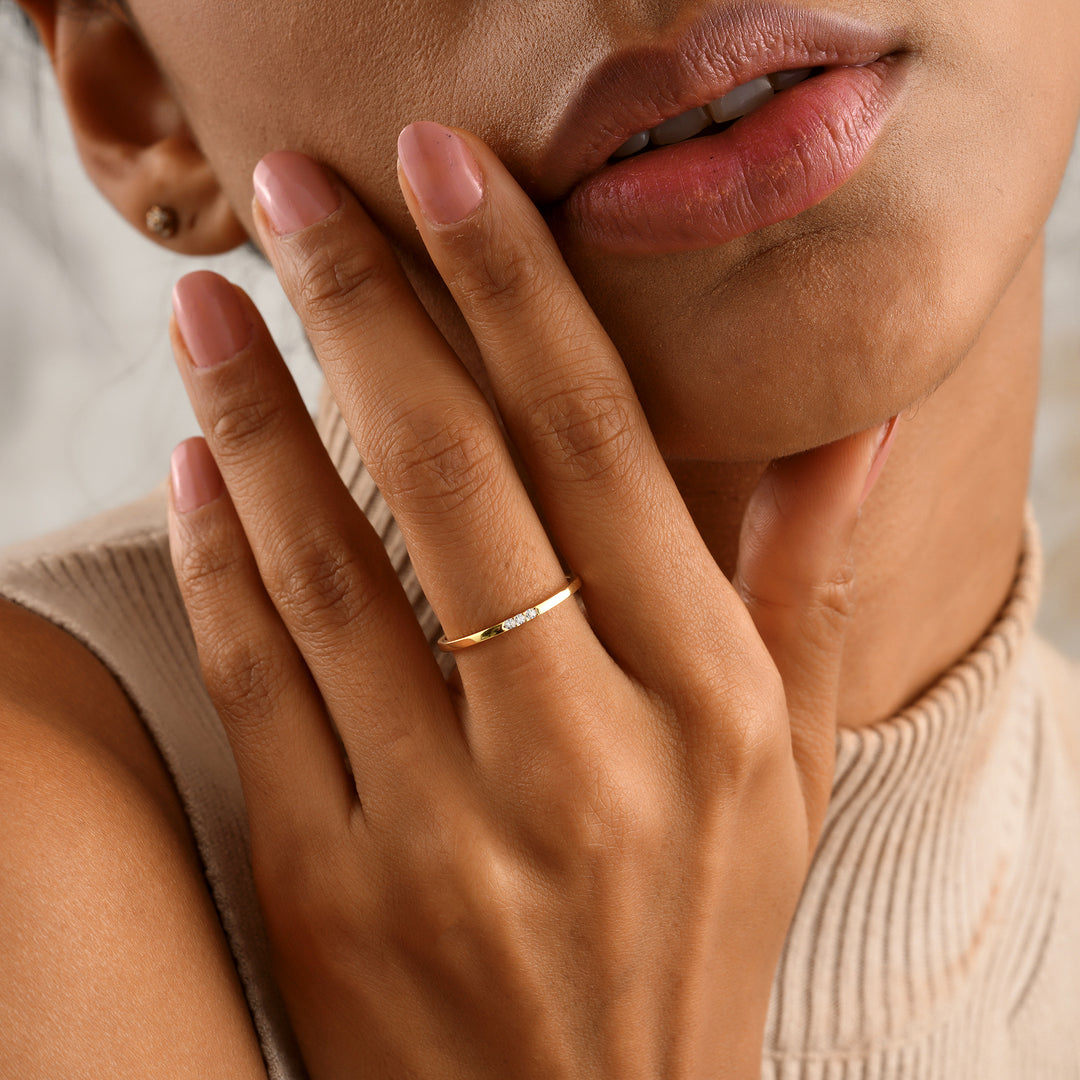 Tiny Diamonds Ring
