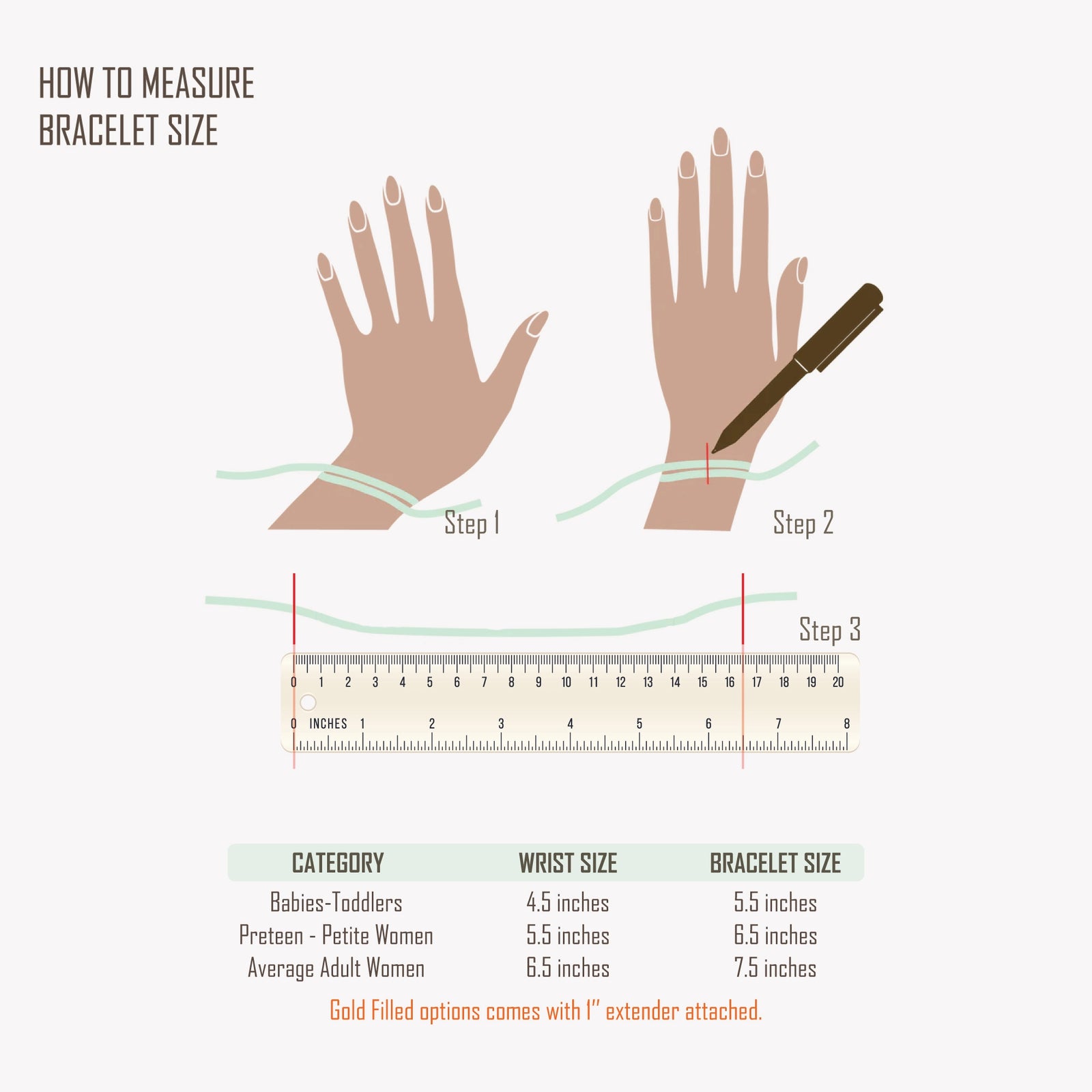 Bracelet Sizing Guide Lyphiyes