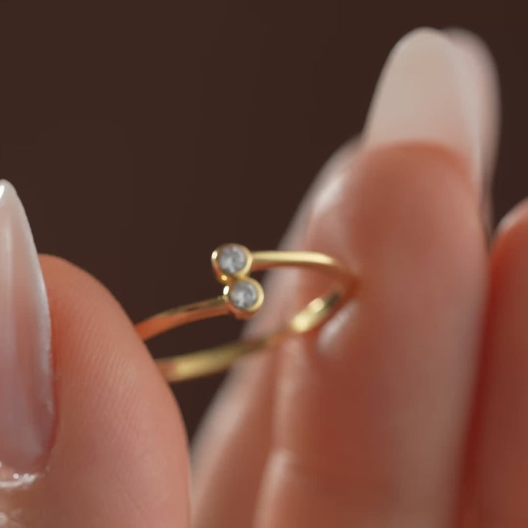 Product Video of dual birthstone ring