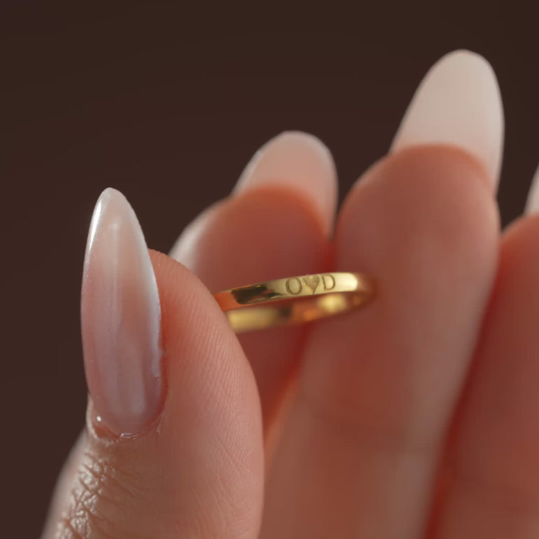 Engraved Stacking Ring - video